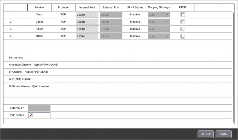 Setting Up Port Forwarding In The Network Menu On A Zip DVR Or NVR