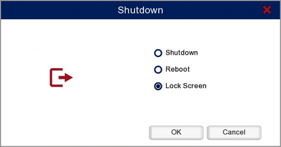 Shut Down Options On A Zip DVR Or NVR