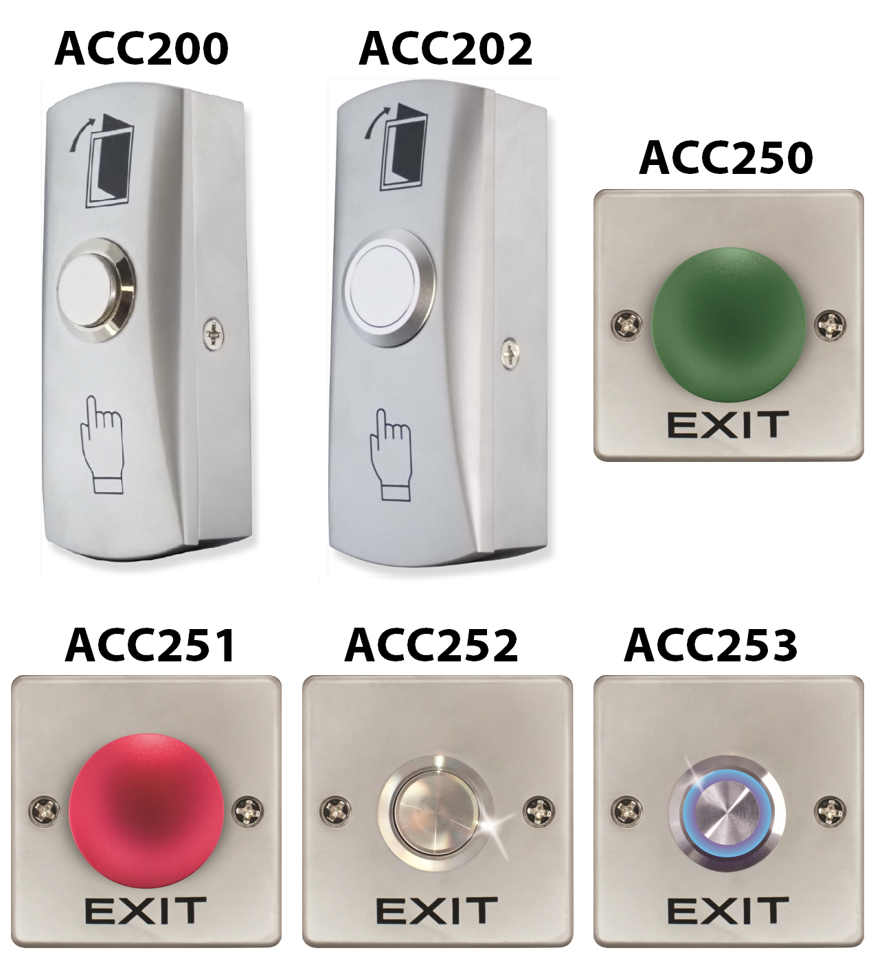 Slim & Compact Exit Buttons